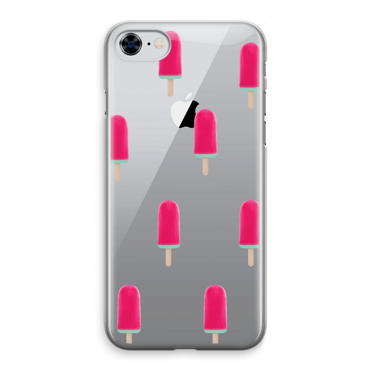 Waterijsje: iPhone 8 Transparant Hoesje