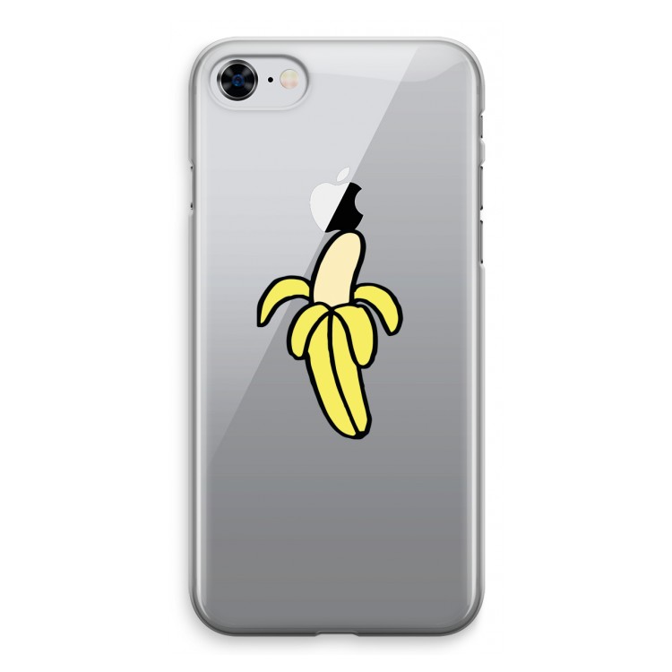 Banana: iPhone 8 Transparant Hoesje