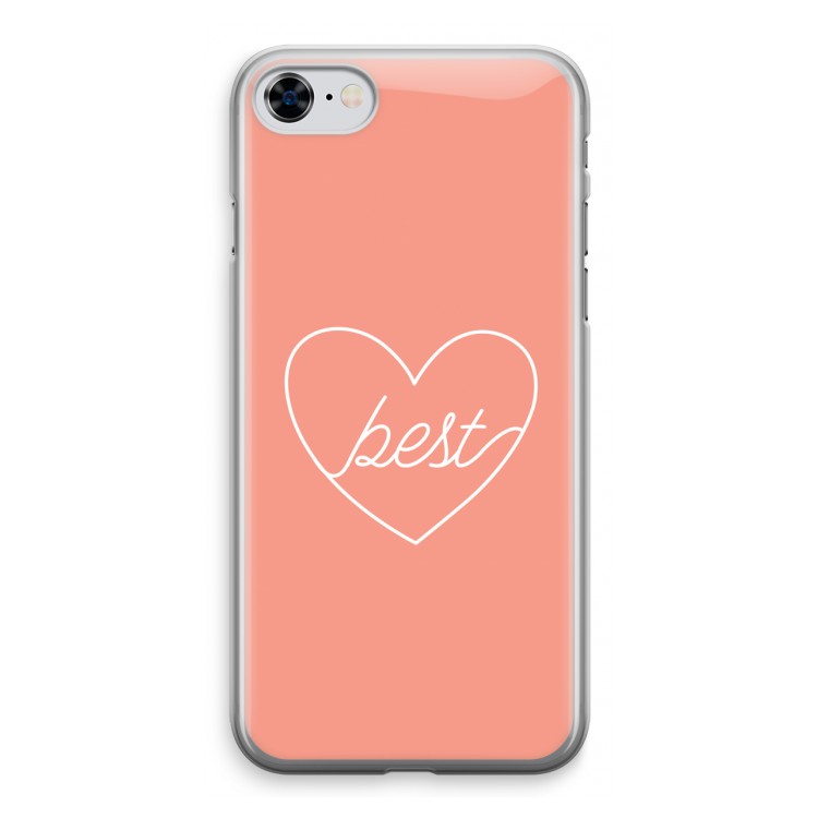 Best heart: iPhone 8 Transparant Hoesje
