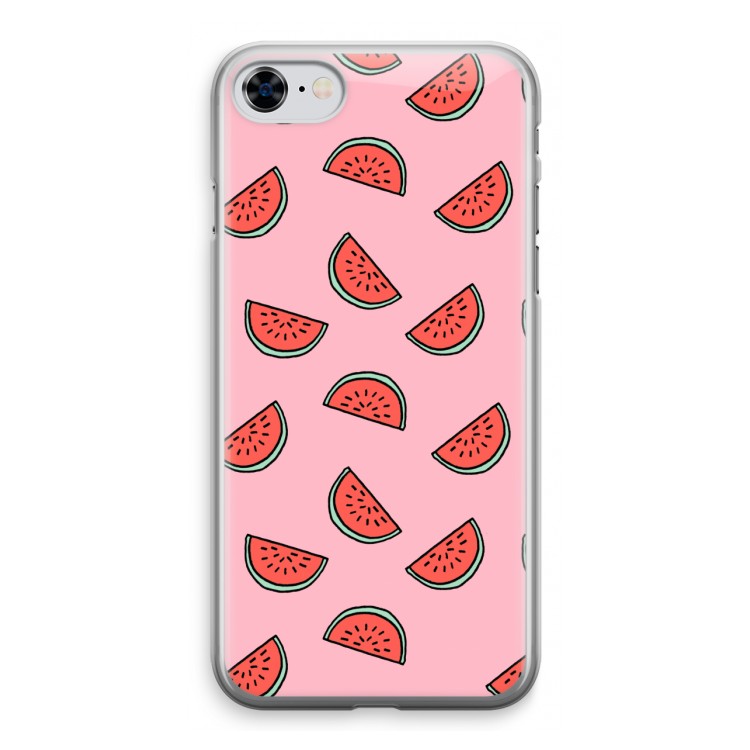 Watermeloen: iPhone 8 Transparant Hoesje