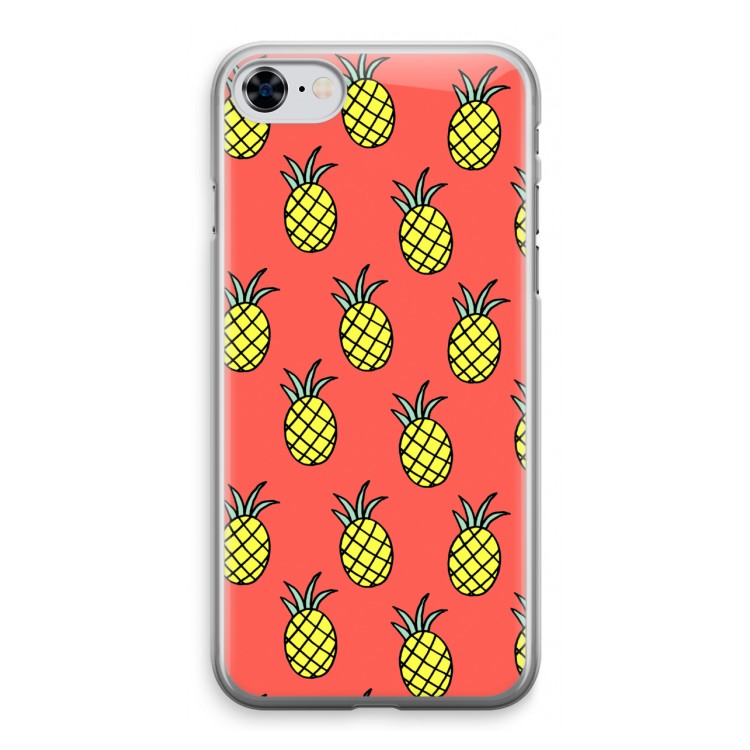 Ananas: iPhone 8 Transparant Hoesje