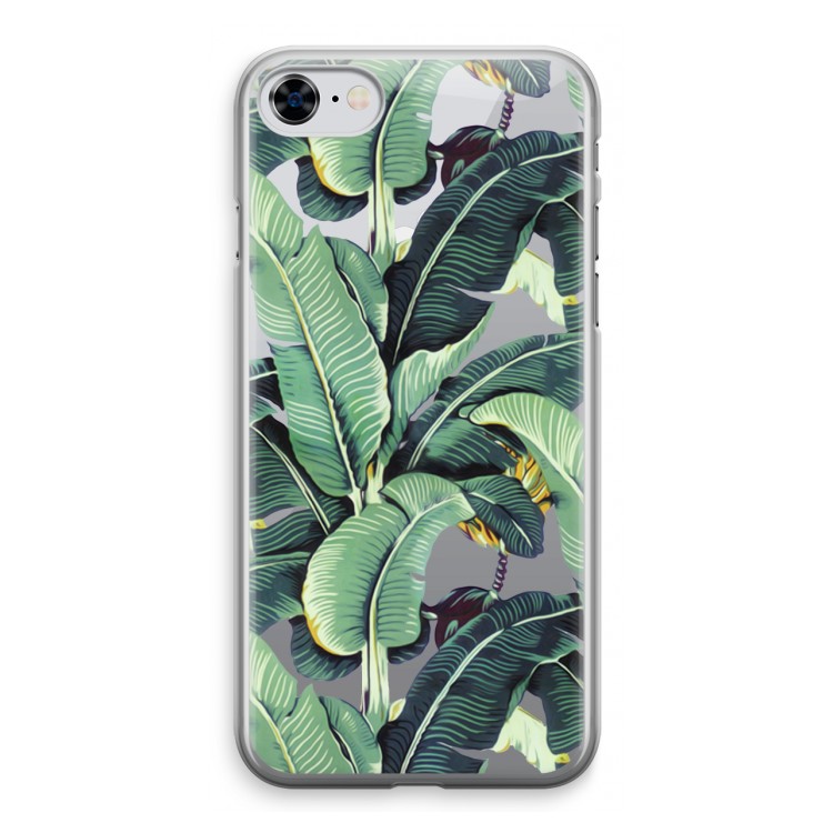 Bananenbladeren: iPhone 8 Transparant Hoesje