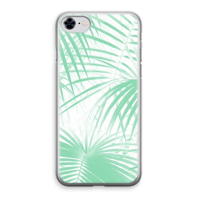 Palmbladeren: iPhone 8 Transparant Hoesje