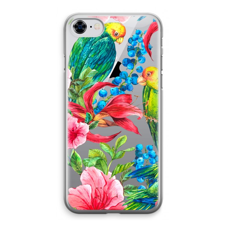 Papegaaien: iPhone 8 Transparant Hoesje