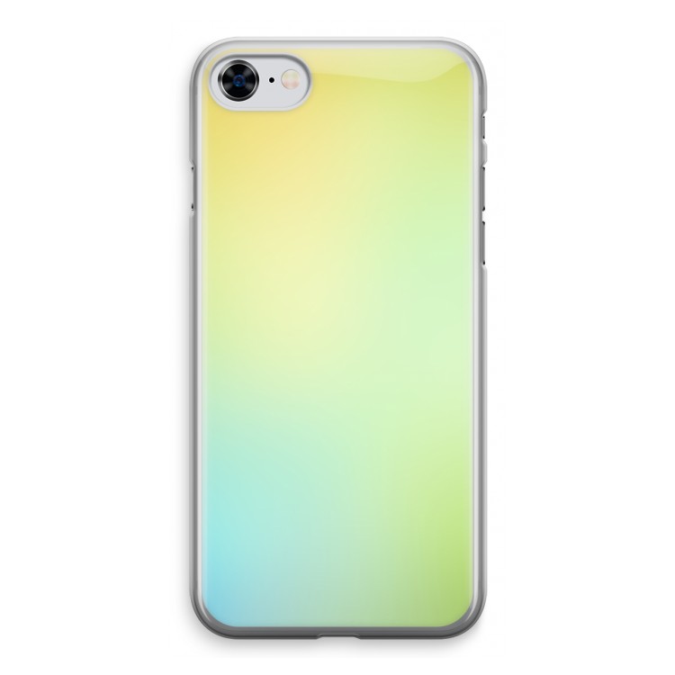 Minty mist pastel: iPhone 8 Transparant Hoesje
