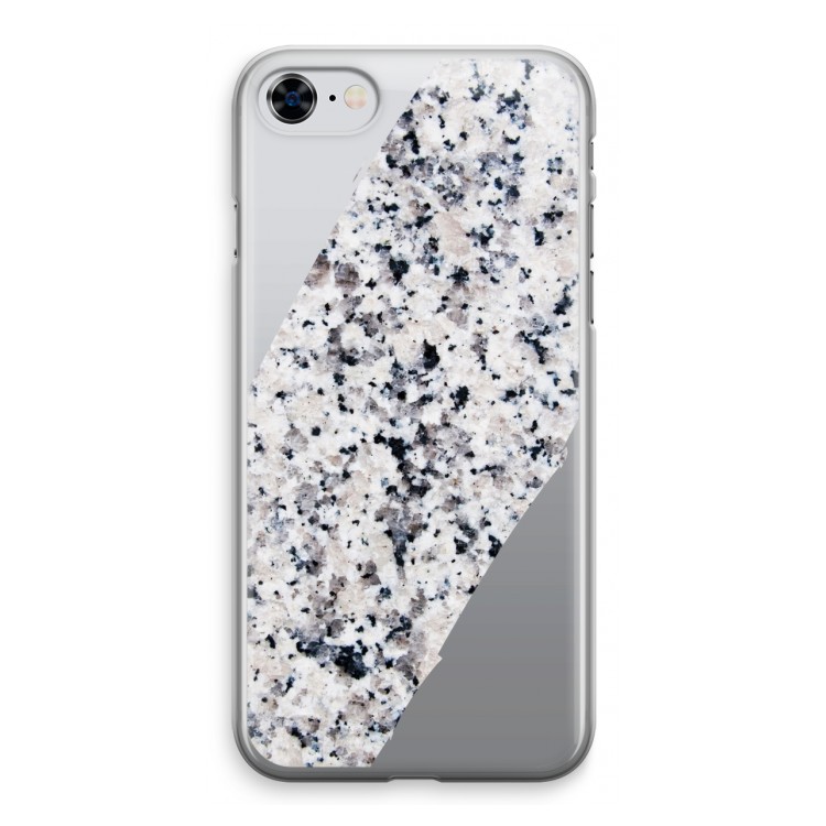 Gespikkelde marmer: iPhone 8 Transparant Hoesje