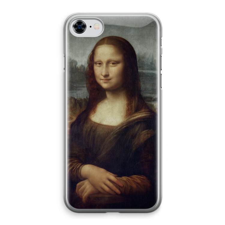Mona Lisa: iPhone 8 Transparant Hoesje