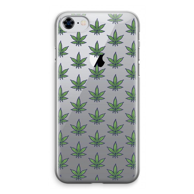 Weed: iPhone 8 Transparant Hoesje
