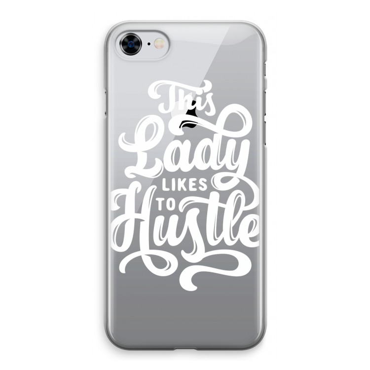 Hustle Lady: iPhone 8 Transparant Hoesje