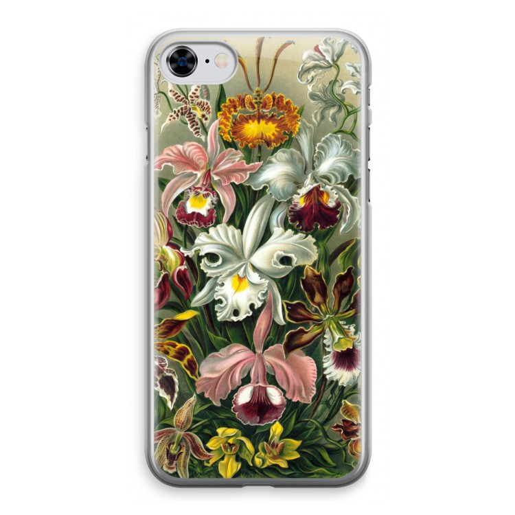 Haeckel Orchidae: iPhone 8 Transparant Hoesje