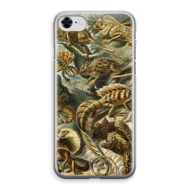 Haeckel Lacertilia: iPhone 8 Transparant Hoesje