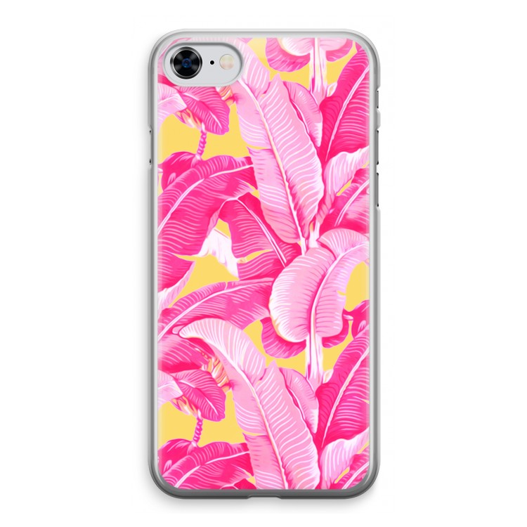 Pink Banana: iPhone 8 Transparant Hoesje