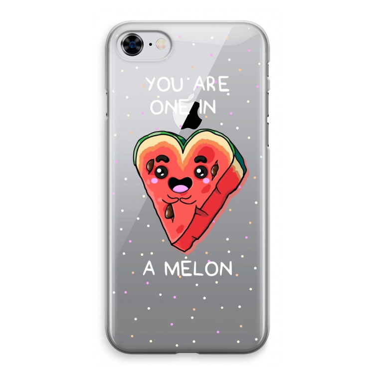 One In A Melon: iPhone 8 Transparant Hoesje