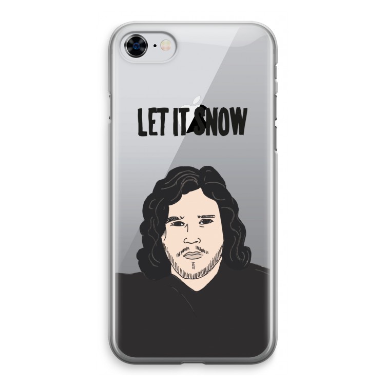 Let It Snow: iPhone 8 Transparant Hoesje