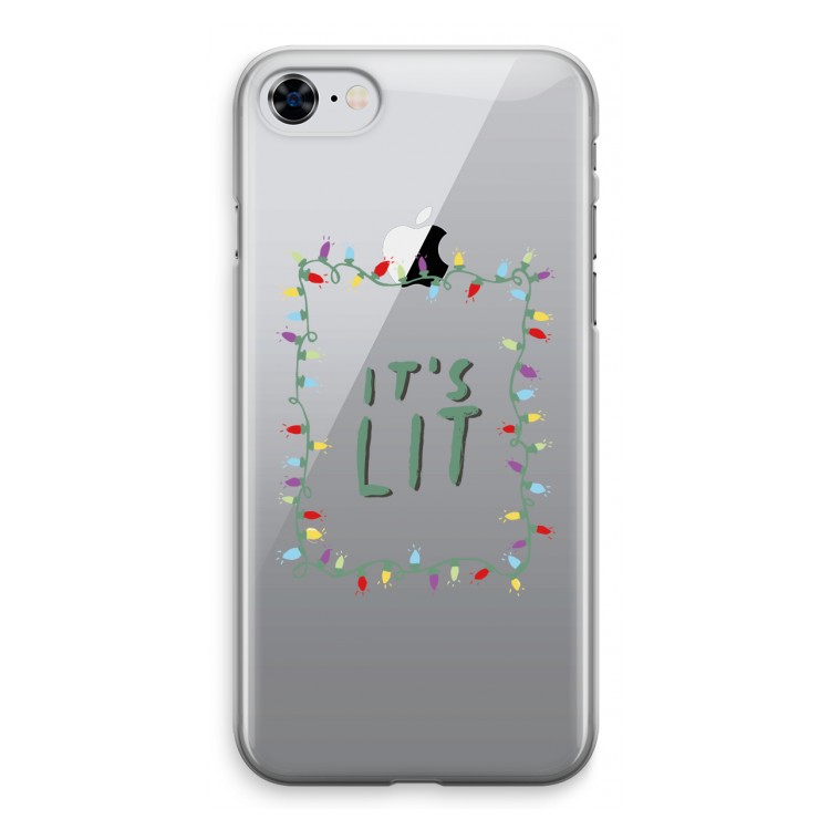 It's Lit: iPhone 8 Transparant Hoesje
