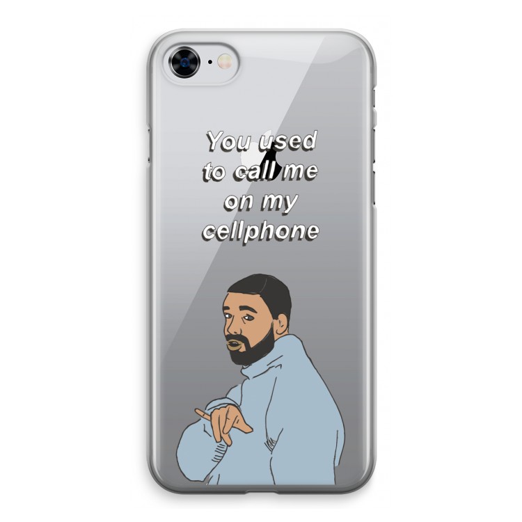 Hotline bling: iPhone 8 Transparant Hoesje