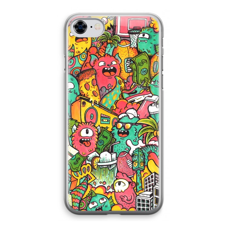 Vexx City: iPhone 8 Transparant Hoesje