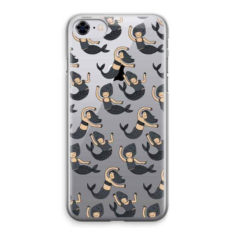 Zeemeermin: iPhone 8 Transparant Hoesje