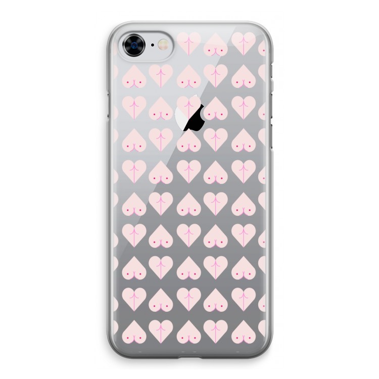 Ass 'n Titties: iPhone 8 Transparant Hoesje