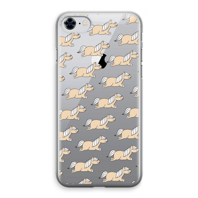 Ponys: iPhone 8 Transparant Hoesje