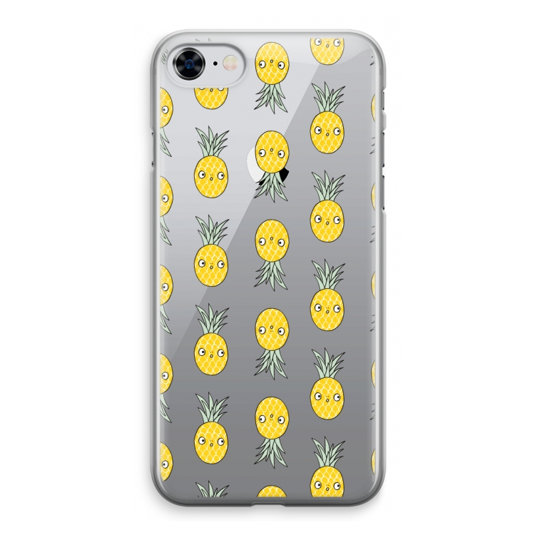 Ananas: iPhone 8 Transparant Hoesje