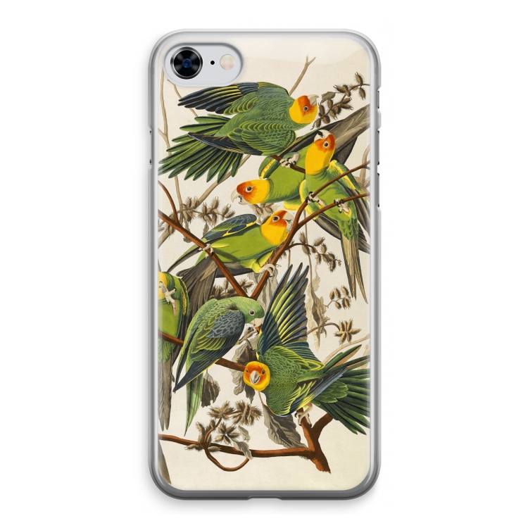 Carolinaparkiet: iPhone 8 Transparant Hoesje