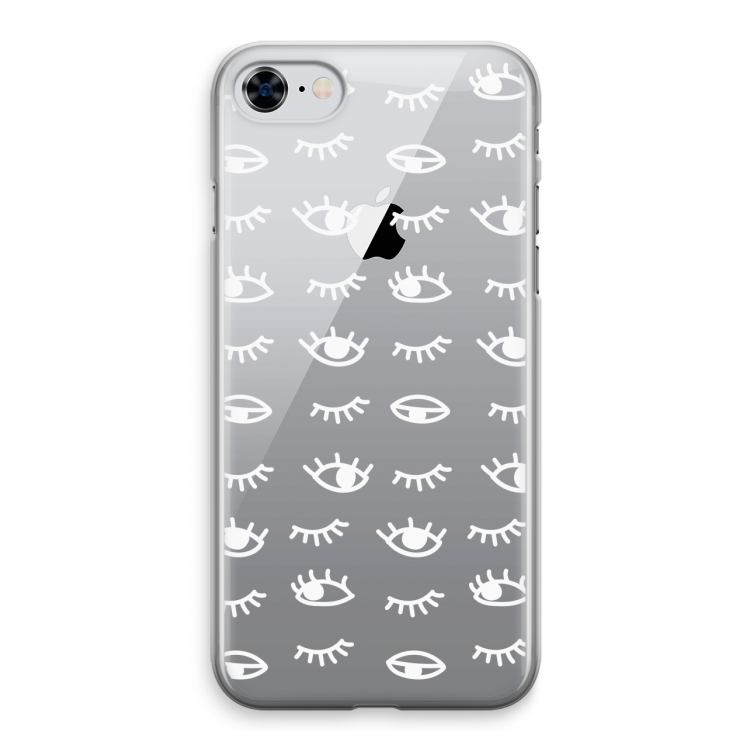 Eye pattern #3: iPhone 8 Transparant Hoesje