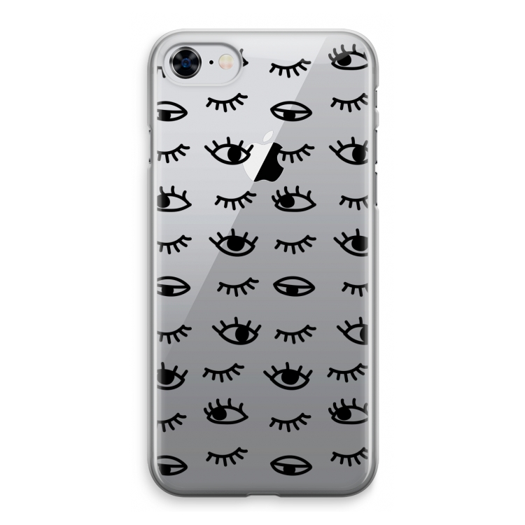 Eye pattern #2: iPhone 8 Transparant Hoesje