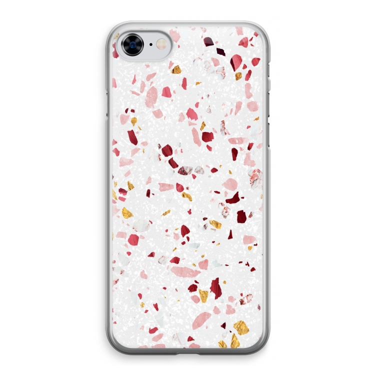 Terrazzo N°9: iPhone 8 Transparant Hoesje