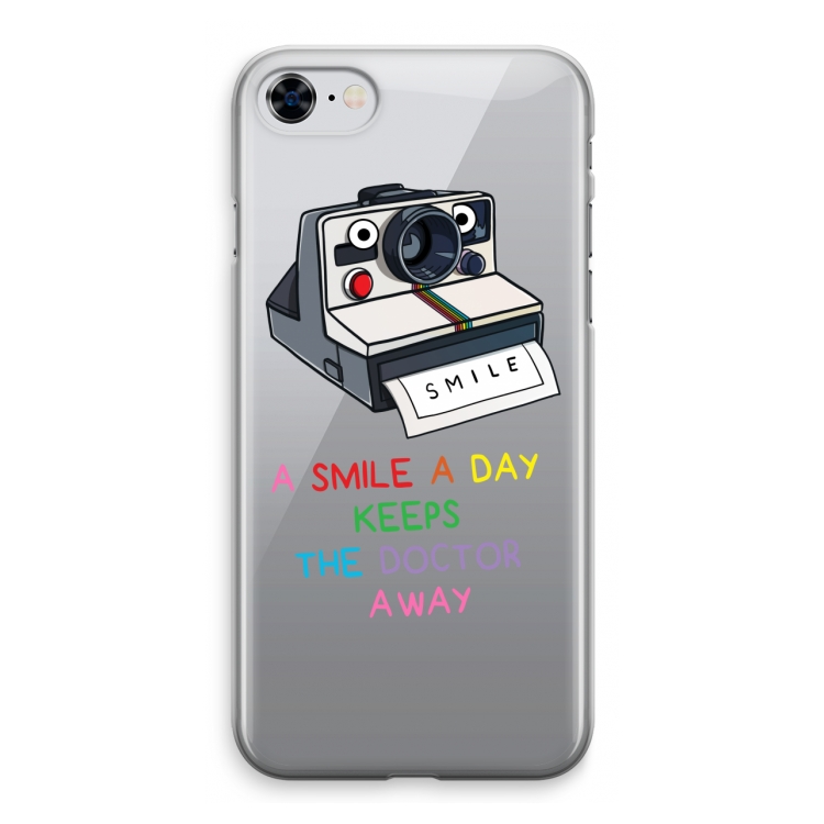 Smile: iPhone 8 Transparant Hoesje