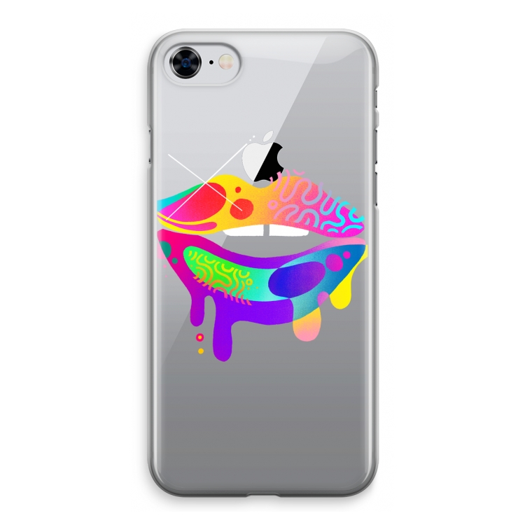 Lip Palette: iPhone 8 Transparant Hoesje