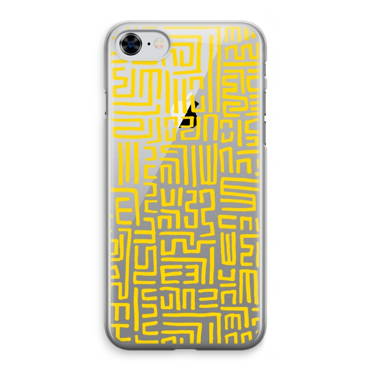 Majorelle Blue Print: iPhone 8 Transparant Hoesje