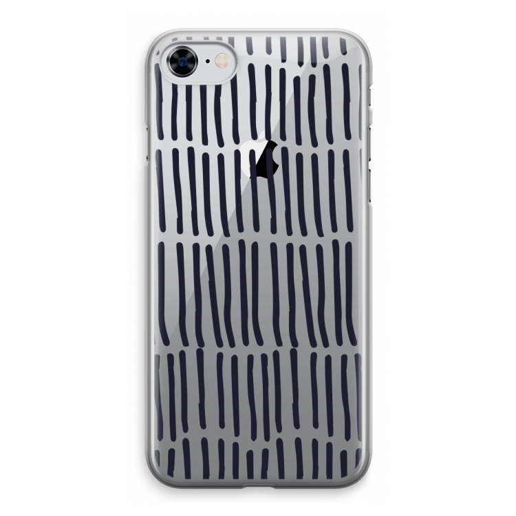 Moroccan stripes: iPhone 8 Transparant Hoesje