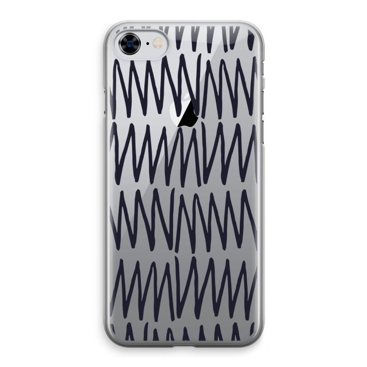 Marrakech Zigzag: iPhone 8 Transparant Hoesje