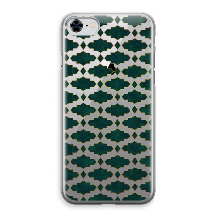 Moroccan tiles: iPhone 8 Transparant Hoesje