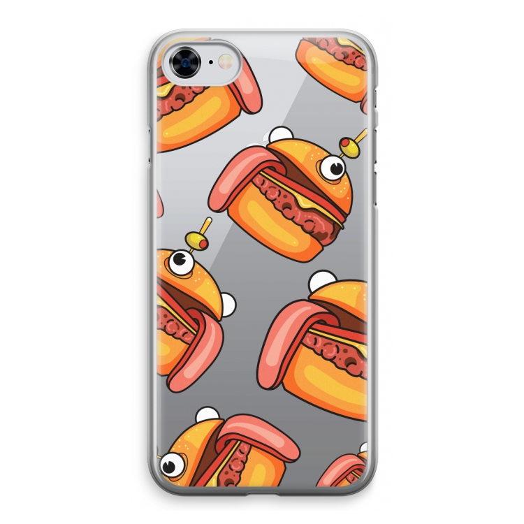 Hamburger: iPhone 8 Transparant Hoesje