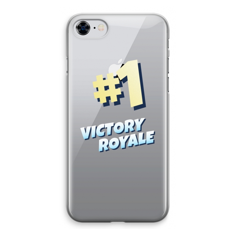 Victory Royale: iPhone 8 Transparant Hoesje