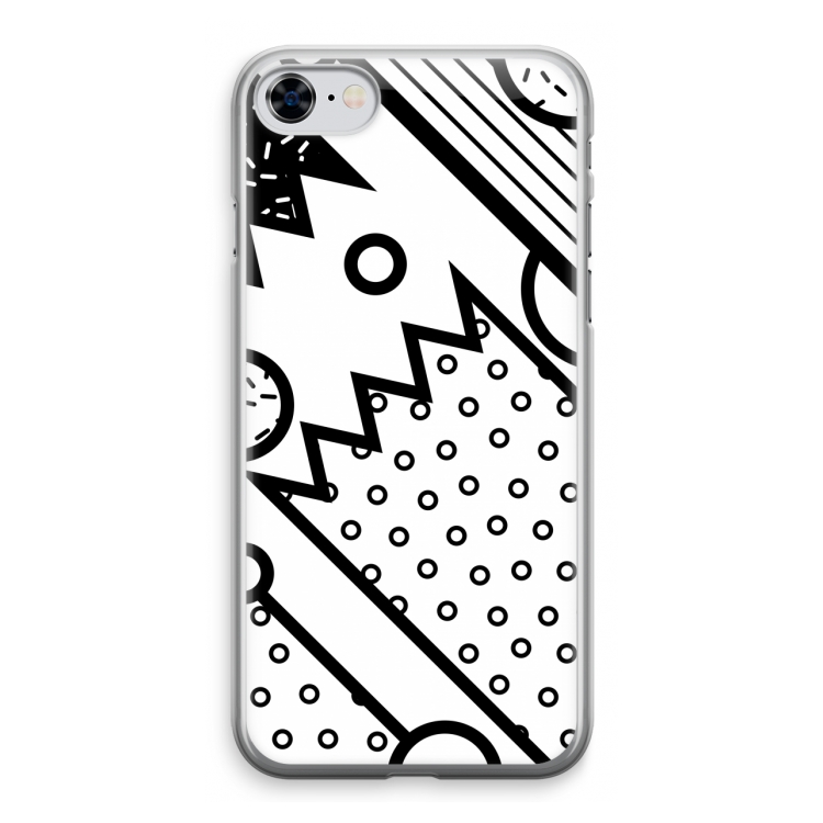 Pop Art #4: iPhone 8 Transparant Hoesje