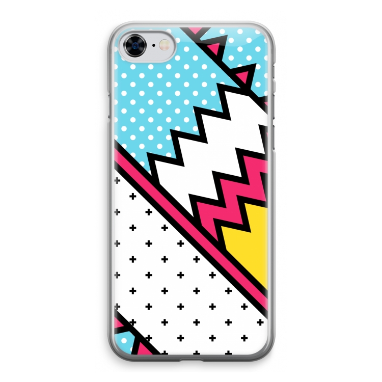 Pop Art #2: iPhone 8 Transparant Hoesje
