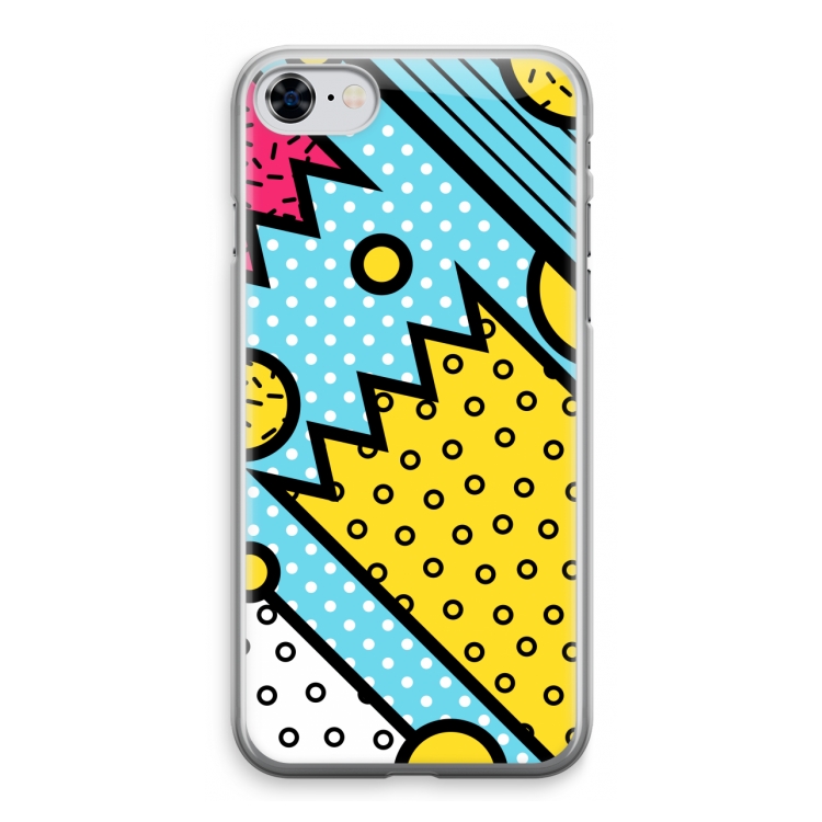 Pop Art #1: iPhone 8 Transparant Hoesje