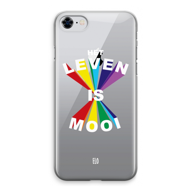 Het Leven Is Mooi: iPhone 8 Transparant Hoesje