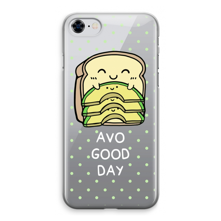 Avo Good Day: iPhone 8 Transparant Hoesje