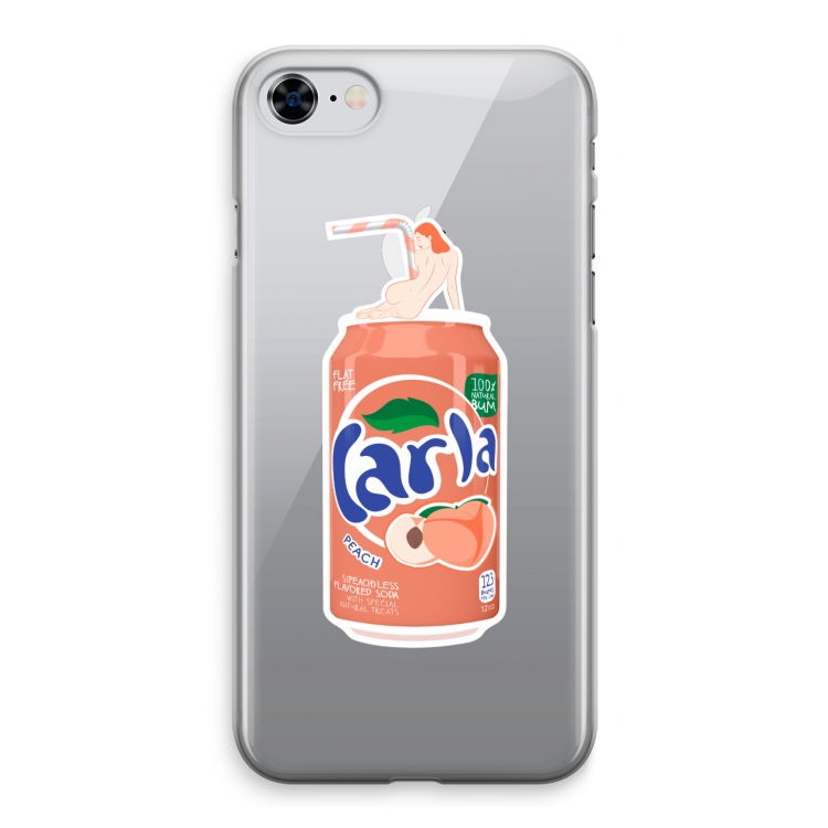 S(peach)less: iPhone 8 Transparant Hoesje