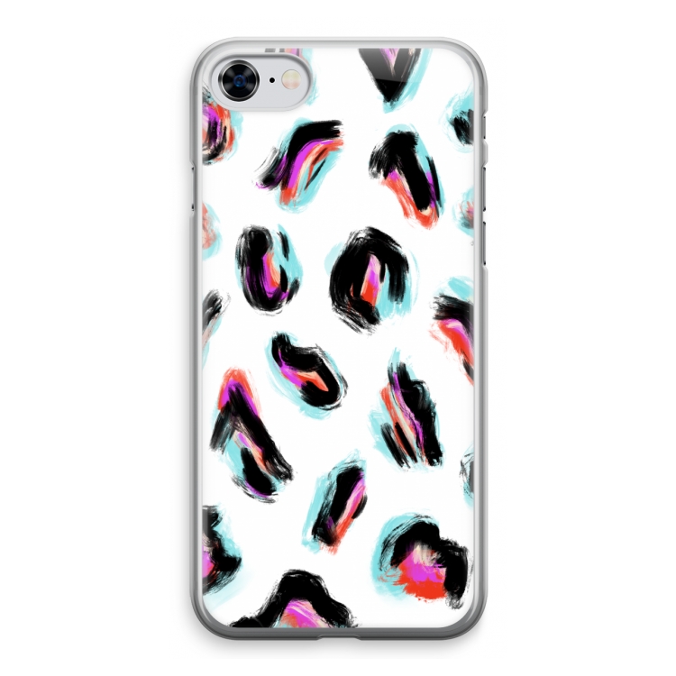 Cheetah color: iPhone 8 Transparant Hoesje