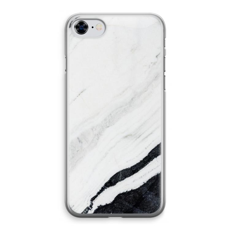 Elegante marmer: iPhone 8 Transparant Hoesje