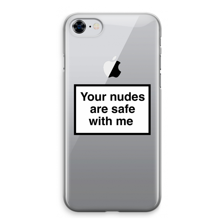 Safe with me: iPhone 8 Transparant Hoesje