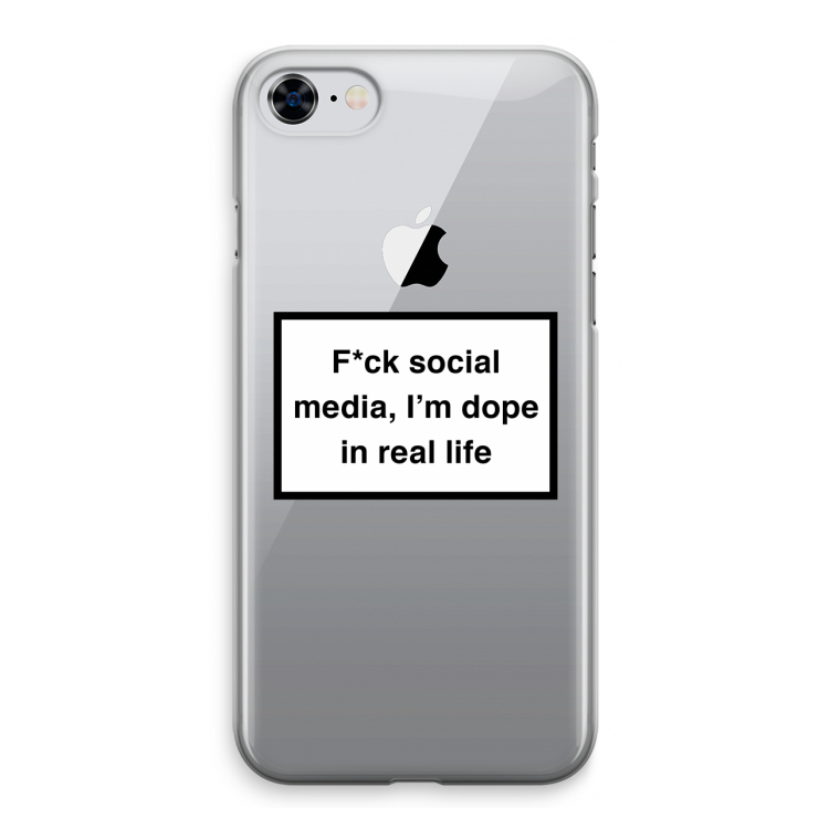 I'm dope: iPhone 8 Transparant Hoesje