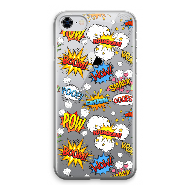 Pow Smack: iPhone 8 Transparant Hoesje