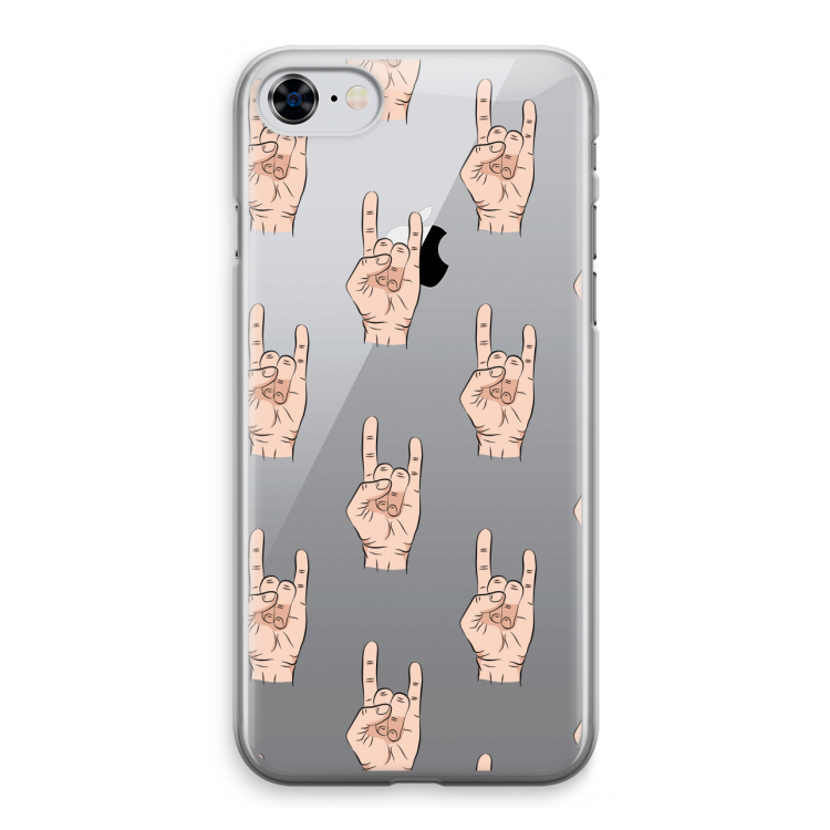 Rock: iPhone 8 Transparant Hoesje