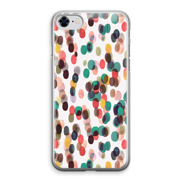 Tropical Dots: iPhone 8 Transparant Hoesje